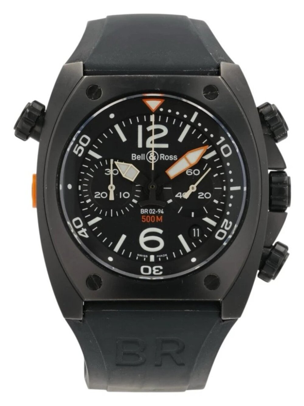 Bell & Ross BR02 Black Dial Stainless Steel 44mm Automatic Men’s Watch BR02-94